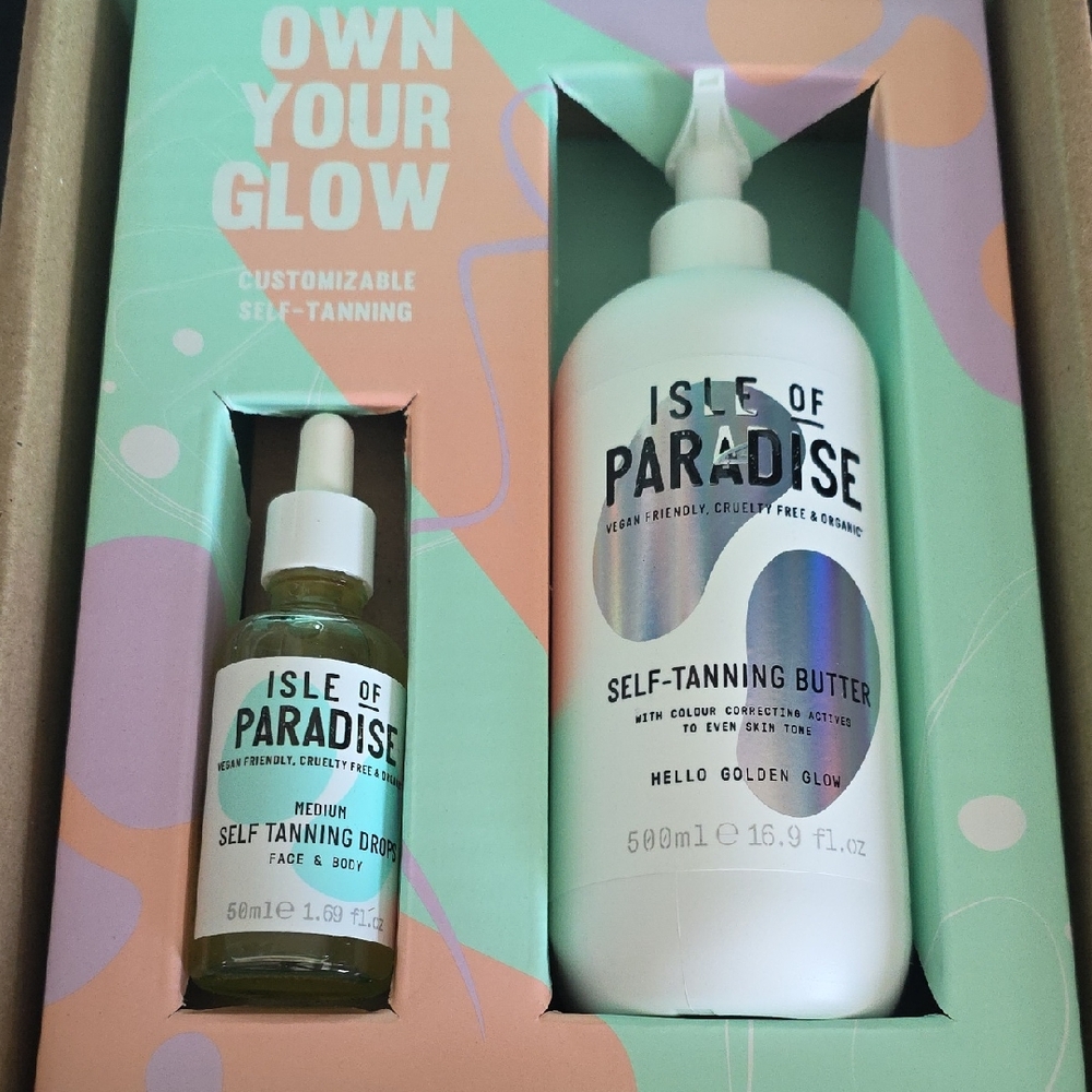 Isle of Paradise Self-Tanning Drops and Butter Set